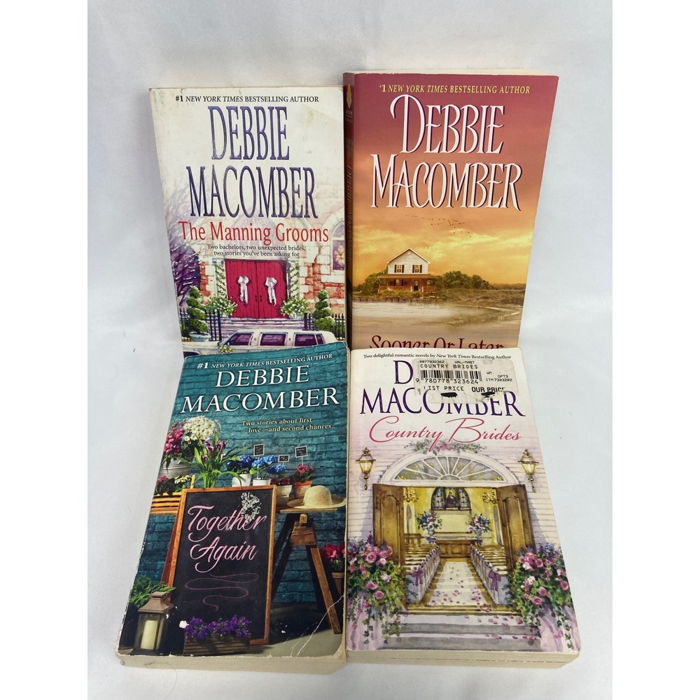 Debbie Macomber Romance Paperback Lot of 4 Country Brides Manning Grooms +